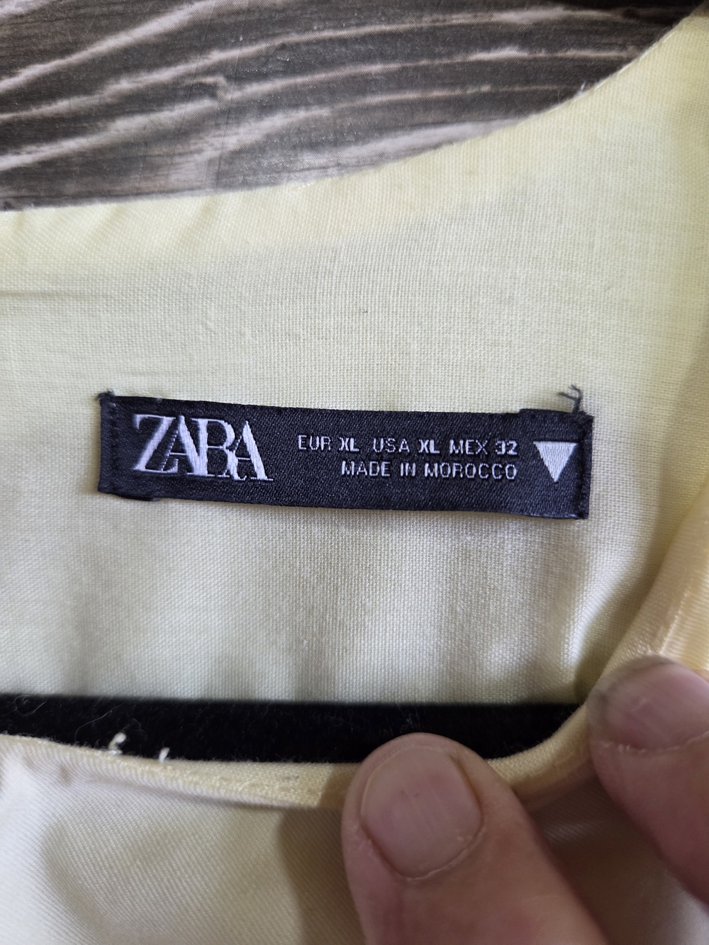 Zara Yellow Cropped Balloon Sleeve Blouse XL Puff Sleeve Elastic Hem Top - Picture 4 of 4